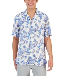 Club Room Men's New Foliage Shirt, Created For Macy's