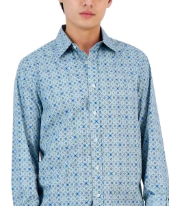 Club Room Men's Lopin Foulard Shirt, Created For Macy's -Vince Camuto Sale 21695575 fpx