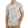 Club Room Men's Assertta Leaf Print Linen Short-Sleeve Shirt, Created For Macy's -Vince Camuto Sale 21695685 fpx