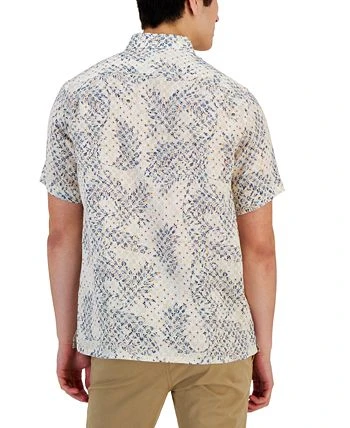 Club Room Men's Assertta Leaf Print Linen Short-Sleeve Shirt, Created For Macy's 4 Club Room Men's Assertta Leaf Print Linen Short-Sleeve Shirt, Created For Macy's - Image 2