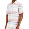 Club Room Men's Darren Horizontal Striped Linen Short-Sleeve Shirt, Created For Macy's -Vince Camuto Sale 21695709 fpx