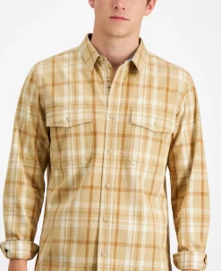 Sun + Stone Men's Mitchell Plaid Shirt, Created For Macy's 10 Sun + Stone Men's Mitchell Plaid Shirt, Created For Macy's -Vince Camuto Sale 21706906 fpx