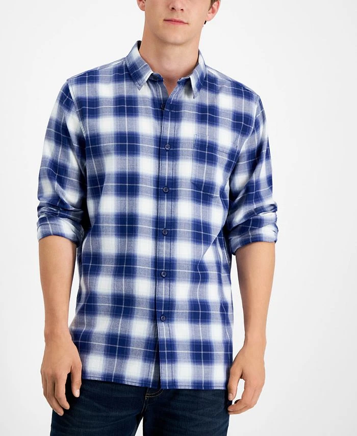 Sun + Stone Men's Will Plaid Shirt, Created For Macy's 3 Sun + Stone Men's Will Plaid Shirt, Created For Macy's