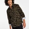 Sun + Stone Men's Oliver Camo Print Long-Sleeve Corduroy Shirt, Created For Macy's -Vince Camuto Sale 21707459 fpx