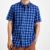 Sun + Stone Men's Regular-Fit Plaid Shirt, Created For Macy's