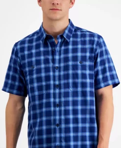 Sun + Stone Men's Regular-Fit Plaid Shirt, Created For Macy's -Vince Camuto Sale 21707797 fpx