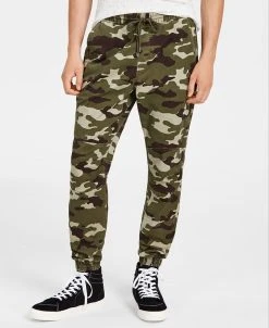 Sun + Stone Men's Articulated Camo Jogger Pants, Created For Macy's