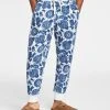 Sun + Stone Men's Regular-Fit Paisley Bandana-Print Fleece Joggers, Created For Macy's