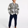 Sun + Stone Men's Plaid Fleece Collar Trucker Jacket, Thermal Waffle-Knit Long Sleeve Shirt & Corduroy Jogger Pants, Created For Macy's -Vince Camuto Sale 21713143 fpx