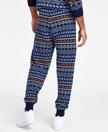 Sun + Stone Men's Regular-Fit Fair Isle Knit Joggers, Created For Macy's 4 Sun + Stone Men's Regular-Fit Fair Isle Knit Joggers, Created For Macy's - Image 2