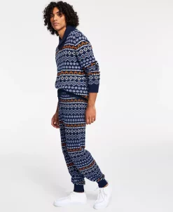 Sun + Stone Men's Regular-Fit Fair Isle Knit Joggers, Created For Macy's 11 Sun + Stone Men's Regular-Fit Fair Isle Knit Joggers, Created For Macy's -Vince Camuto Sale 21713185 fpx