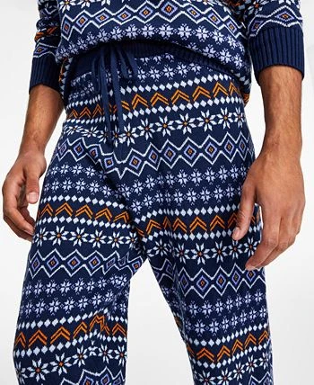 Sun + Stone Men's Regular-Fit Fair Isle Knit Joggers, Created For Macy's 5 Sun + Stone Men's Regular-Fit Fair Isle Knit Joggers, Created For Macy's - Image 3