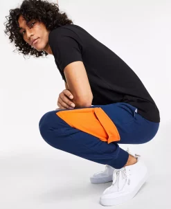 Sun + Stone Men's Colorblocked Pants, Created For Macy's -Vince Camuto Sale 21713216 fpx