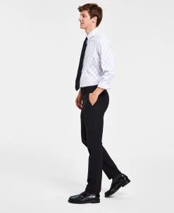 Bar III Men's Skinny Fit Wrinkle-Resistant Wool Suit Separate Pant, Created For Macy's