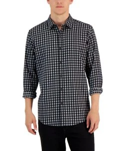 Alfani Men's Check-Print Shirt, Created For Macy's