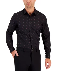 Alfani Men's Crown Medallion Shirt, Created For Macy's -Vince Camuto Sale 21888274 fpx