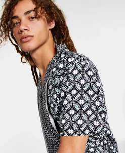 INC International Concepts .N.C. International Concepts® Men's Regular-Fit Geo-Print Camp Shirt, Created For Macy's 8 INC International Concepts .N.C. International Concepts® Men's Regular-Fit Geo-Print Camp Shirt, Created For Macy's -Vince Camuto Sale 21898791 fpx