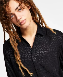 INC International Concepts .N.C. International Concepts® Men's Regular-Fit Leopard Shirt, Created For Macy's -Vince Camuto Sale 21898957 fpx
