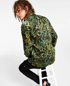 INC International Concepts .N.C. International Concepts® Men's Regular-Fit Snake-Print Camp Shirt, Created For Macy's -Vince Camuto Sale 21898996 fpx