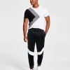 INC International Concepts Men's Regular-Fit Pieced Colorblocked Velour Joggers, Created For Macy's