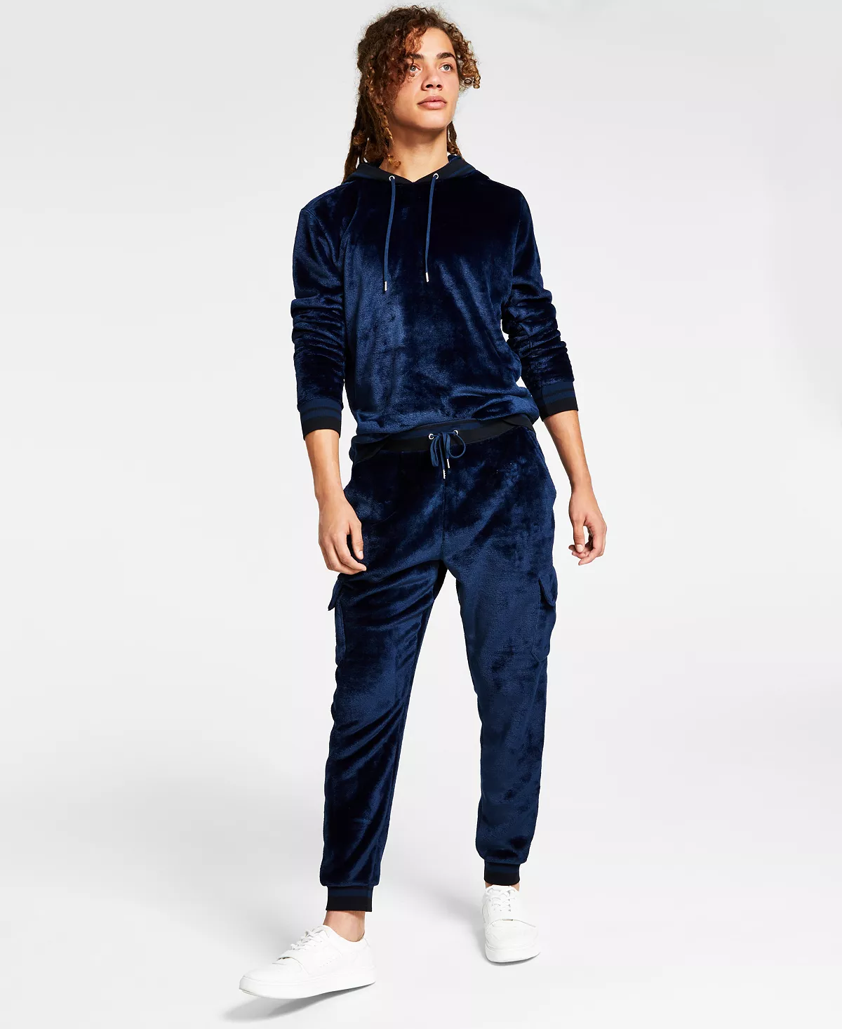 INC International Concepts .N.C. International Concepts® Men's Regular-Fit Ribbed Velour Hoodie, Created For Macy's 12 INC International Concepts .N.C. International Concepts® Men's Regular-Fit Ribbed Velour Hoodie, Created For Macy's - Image 10