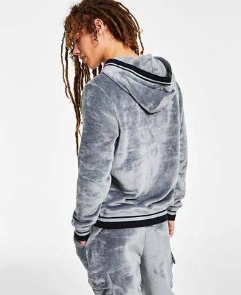 INC International Concepts .N.C. International Concepts® Men's Regular-Fit Ribbed Velour Hoodie, Created For Macy's 4 INC International Concepts .N.C. International Concepts® Men's Regular-Fit Ribbed Velour Hoodie, Created For Macy's - Image 2