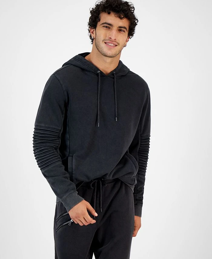 INC International Concepts .N.C. International Concepts® Men's Regular-Fit Moto Hoodie, Created For Macy's 3 INC International Concepts .N.C. International Concepts® Men's Regular-Fit Moto Hoodie, Created For Macy's