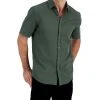 Alfani Men's Short-Sleeve Solid Textured Shirt, Created For Macy's
