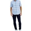 Alfani Men's Short-Sleeve Tillo Plaid Shirt, Created For Macy's -Vince Camuto Sale 21909371 fpx