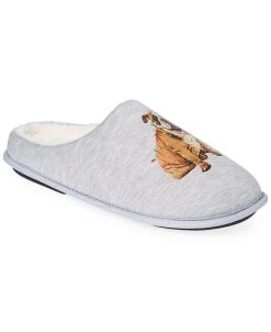 Club Room Men's Holiday Bulldog Fleece-Lined Slippers, Created For Macy's