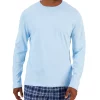 Club Room Men's Solid Long-Sleeve Pajama Top T-Shirt, Created For Macy's -Vince Camuto Sale 21923475 fpx
