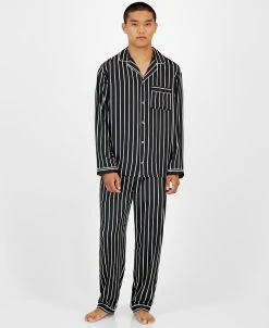 INC International Concepts .N.C. International Concetps® Men's 2-Pc. Stripe Pajama Set, Created For Macy's