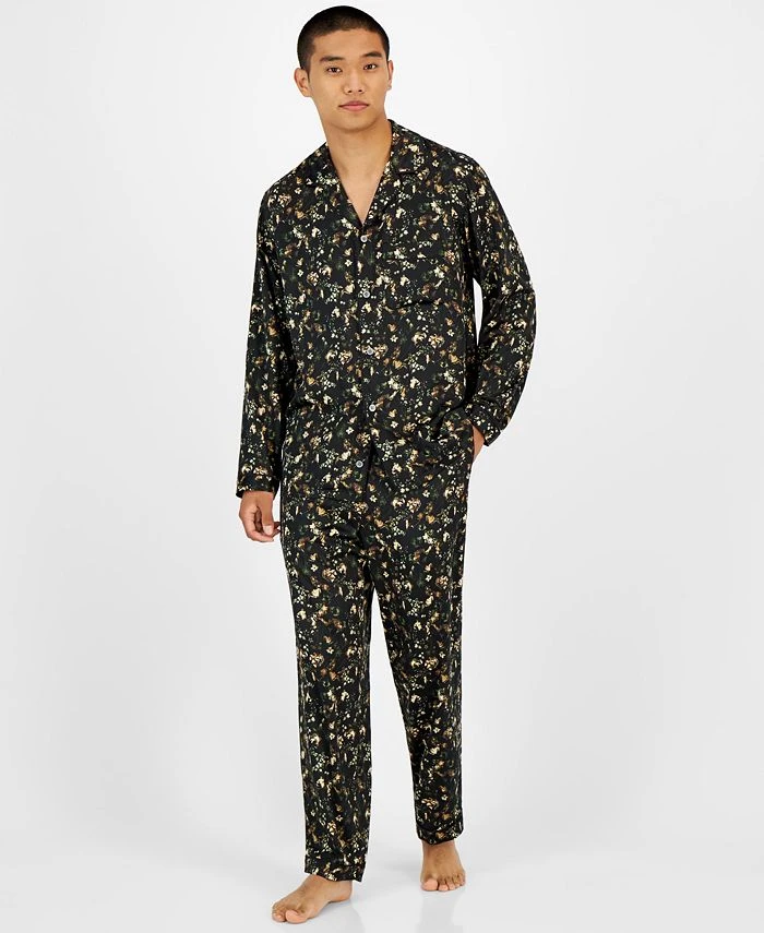 INC International Concepts .N.C. International Concepts® Men's 2-Pc. Floral-Print Pajama Set, Created For Macy's 3 INC International Concepts .N.C. International Concepts® Men's 2-Pc. Floral-Print Pajama Set, Created For Macy's
