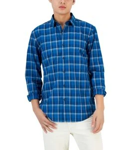 Alfani Men's Plaid Shirt, Created For Macy's