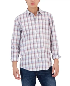 Alfani Men's Plaid Shirt, Created For Macy's -Vince Camuto Sale 22074220 fpx