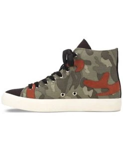 Sun + Stone Men's Mesa Camo Print Patchwork Lace-Up High Top Sneakers, Created For Macy's -Vince Camuto Sale 22199562 fpx