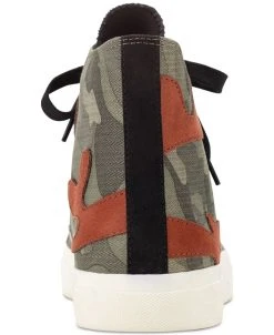 Sun + Stone Men's Mesa Camo Print Patchwork Lace-Up High Top Sneakers, Created For Macy's -Vince Camuto Sale 22199563 fpx