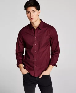 And Now This Men's Poplin Long-Sleeve Button-Up Shirt 15 And Now This Men's Poplin Long-Sleeve Button-Up Shirt -Vince Camuto Sale 22207730 fpx