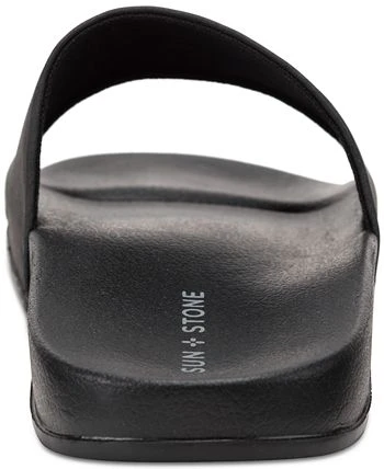 Sun + Stone Men's Faux-Suede Pool Slide Sandals, Created For Macy's 5 Sun + Stone Men's Faux-Suede Pool Slide Sandals, Created For Macy's - Image 3