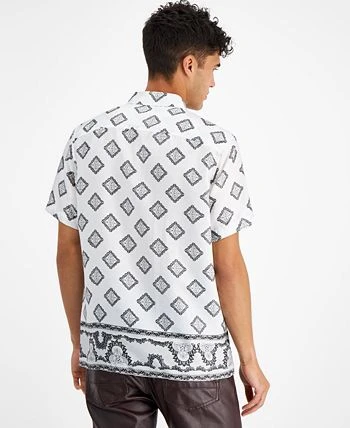 INC International Concepts Men's David Classic-Fit Printed Button-Down Shirt, Created For Macy's 4 INC International Concepts Men's David Classic-Fit Printed Button-Down Shirt, Created For Macy's - Image 2