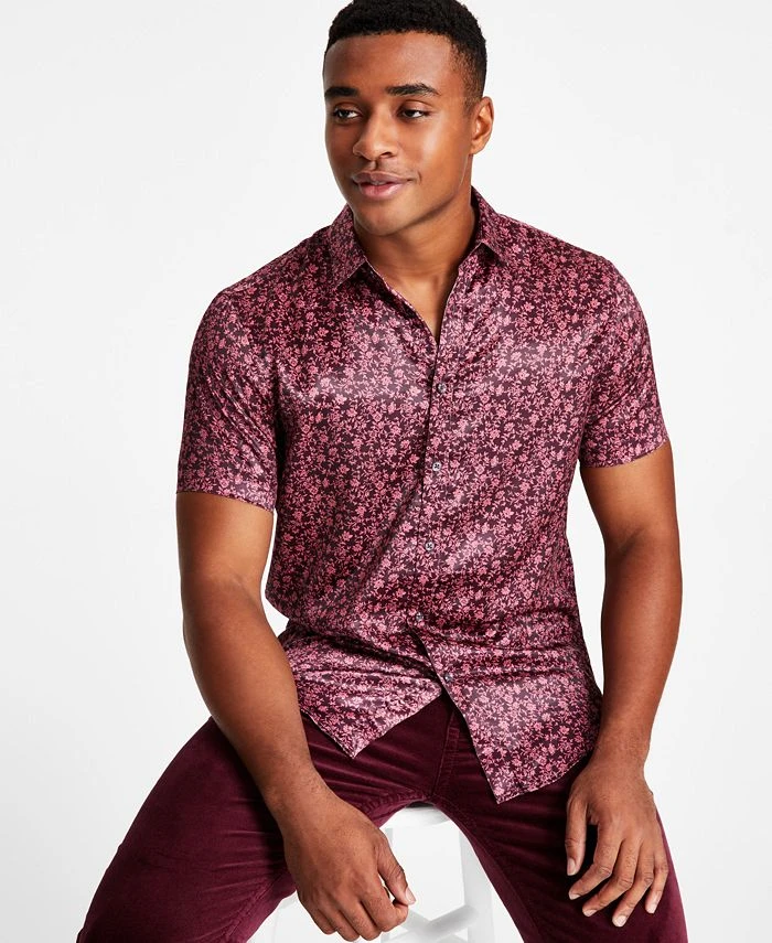 INC International Concepts Men's James Regular-Fit Floral Ditsy-Print Shirt, Created For Macy's 3 INC International Concepts Men's James Regular-Fit Floral Ditsy-Print Shirt, Created For Macy's