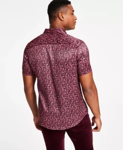 INC International Concepts Men's James Regular-Fit Floral Ditsy-Print Shirt, Created For Macy's 8 INC International Concepts Men's James Regular-Fit Floral Ditsy-Print Shirt, Created For Macy's -Vince Camuto Sale 22225023 fpx