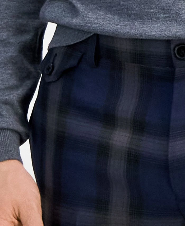 INC International Concepts Men's Slim-Fit Shadow Plaid Suit Pants, Created For Macy's 6 INC International Concepts Men's Slim-Fit Shadow Plaid Suit Pants, Created For Macy's - Image 4