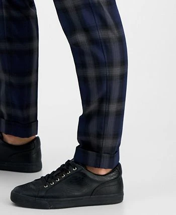 INC International Concepts Men's Slim-Fit Shadow Plaid Suit Pants, Created For Macy's 7 INC International Concepts Men's Slim-Fit Shadow Plaid Suit Pants, Created For Macy's - Image 5