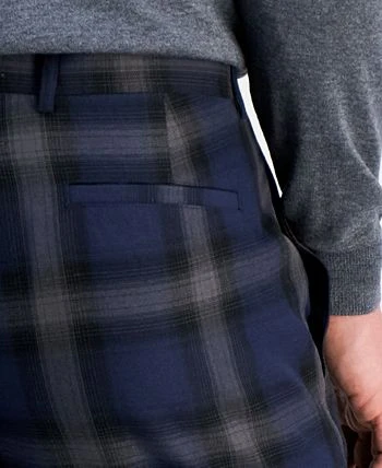 INC International Concepts Men's Slim-Fit Shadow Plaid Suit Pants, Created For Macy's 8 INC International Concepts Men's Slim-Fit Shadow Plaid Suit Pants, Created For Macy's - Image 6