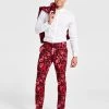 INC International Concepts Men's Roscoe Slim-Fit Floral-Print Suit Pants, Created For Macy's -Vince Camuto Sale 22225088 fpx