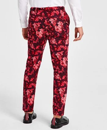 INC International Concepts Men's Roscoe Slim-Fit Floral-Print Suit Pants, Created For Macy's 4 INC International Concepts Men's Roscoe Slim-Fit Floral-Print Suit Pants, Created For Macy's - Image 2