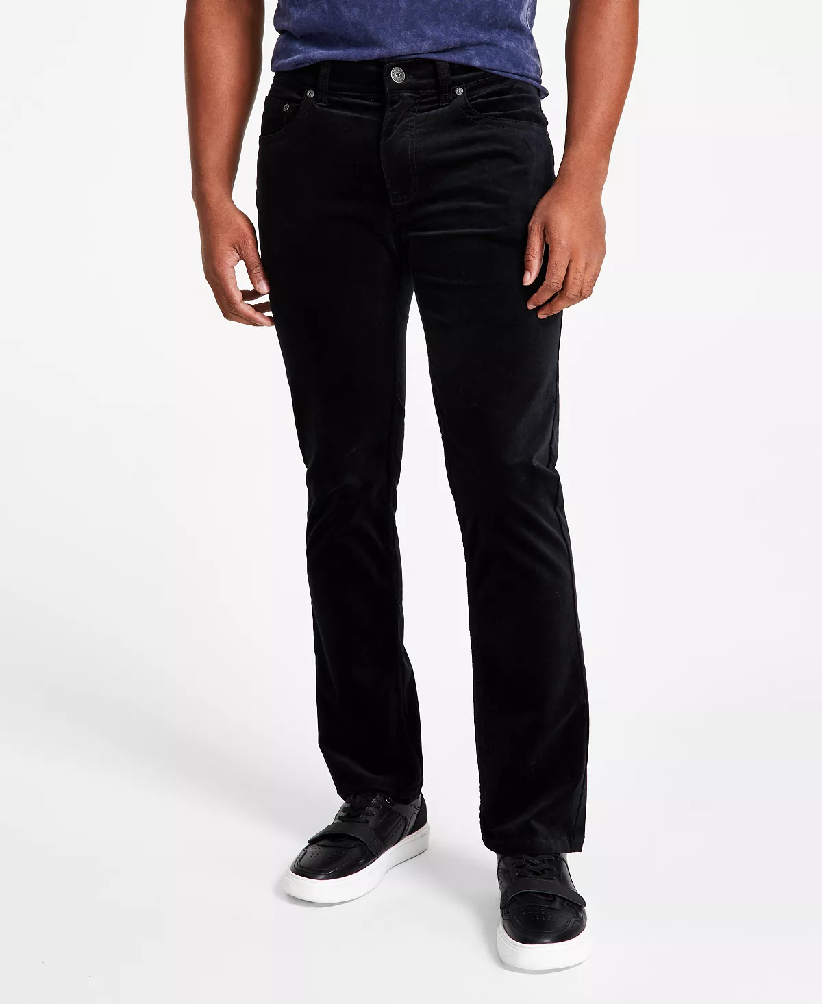 INC International Concepts Men's Slim-Straight Fit Velour Jeans, Created For Macy's 9 INC International Concepts Men's Slim-Straight Fit Velour Jeans, Created For Macy's - Image 7