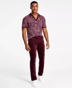 INC International Concepts Men's Slim-Straight Fit Velour Jeans, Created For Macy's 19 INC International Concepts Men's Slim-Straight Fit Velour Jeans, Created For Macy's -Vince Camuto Sale 22225210 fpx