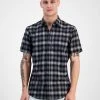 INC International Concepts Men's Plaid Short-Sleeve Button-Up Shirt, Created For Macy's
